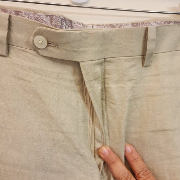 Lauren Ralph Lauren Black Label Linen Pant Women 36Wx29L Classic Tropical - Picture 6 of 12